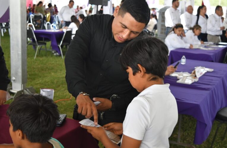 Participa SSPT en brigada “Transformando Familias” en Miguel Alemán