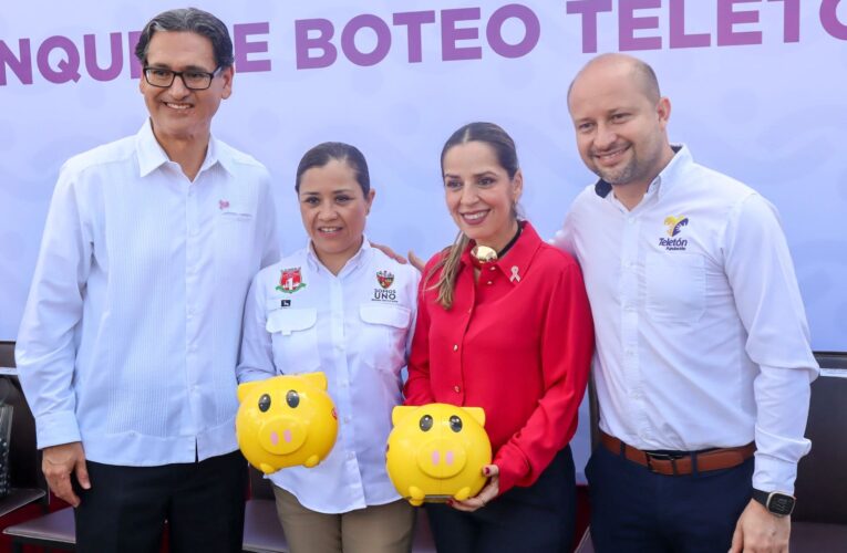 Señora Dunia y Erasmo ponen en marcha Boteo Teletón 2024