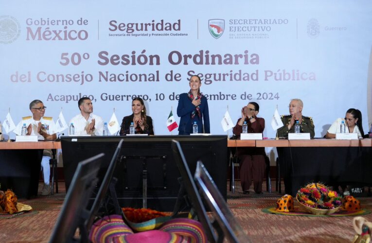 ADELANTO: 50 SESIÓN ORDINARIA DEL CONSEJO NACIONAL DE SEGURIDAD PÚBLICA DESDE ACAPULCO, GUERRERO