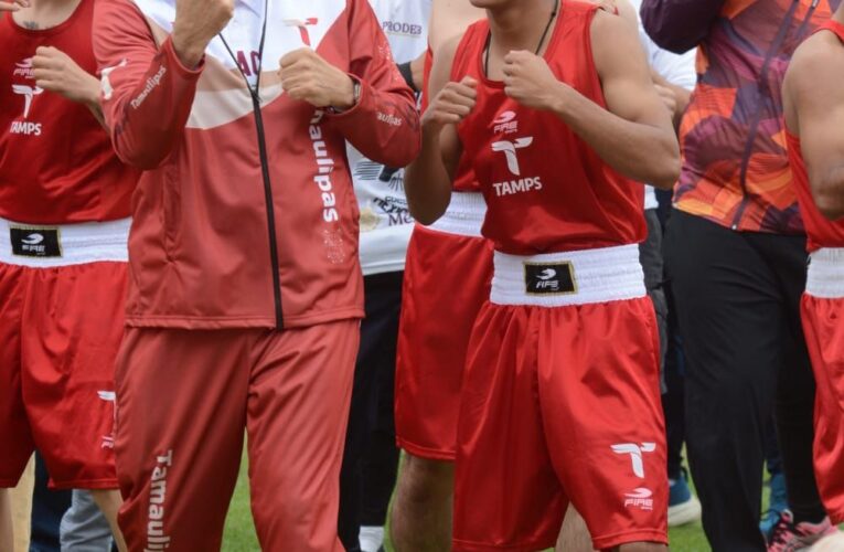 Tamaulipas presente en Clase Nacional de Boxeo “Por la paz y contra las adicciones”