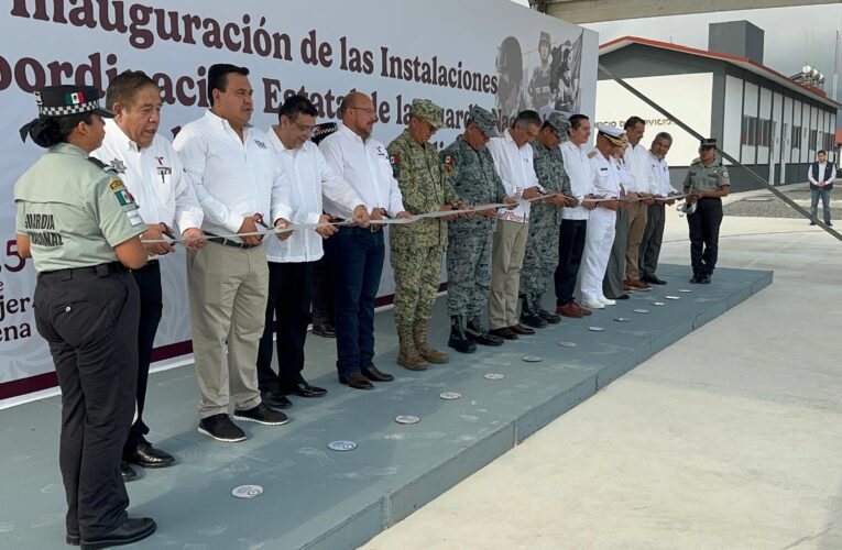 Inauguran gobernador y mandos militares, instalaciones de la Guardia Nacional en Tamaulipas