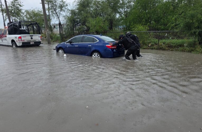 Activa Guardia Estatal Plan Tamaulipas en Matamoros tras fuertes lluvias