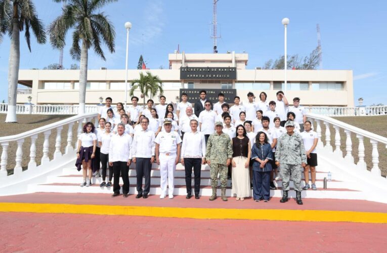 Reconoce Américo Villarreal respaldo de la Secretaría de Marina para la paz y el desarrollo de Tamaulipas