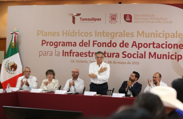 Impulsa Américo Villarreal proyectos municipales de infraestructura hídrica