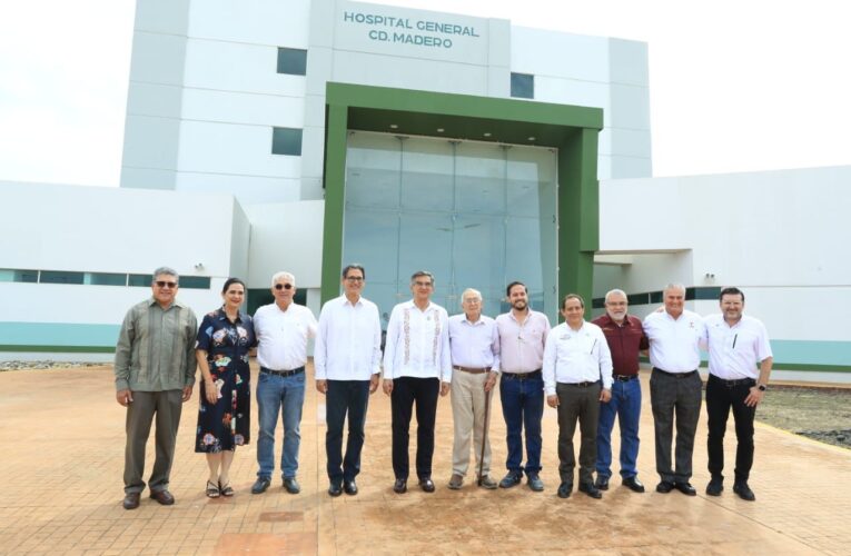 Supervisa Américo Villarreal avances del nuevo Hospital General de Ciudad Madero