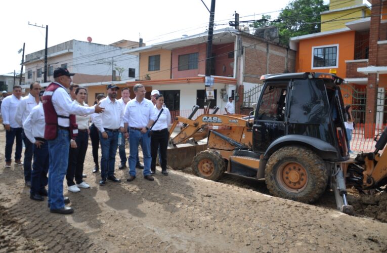 Supervisan Gobierno del Estado y Ayuntamiento de Tampico obras estratégicas para mejorar el sistema hidrosanitario municipal