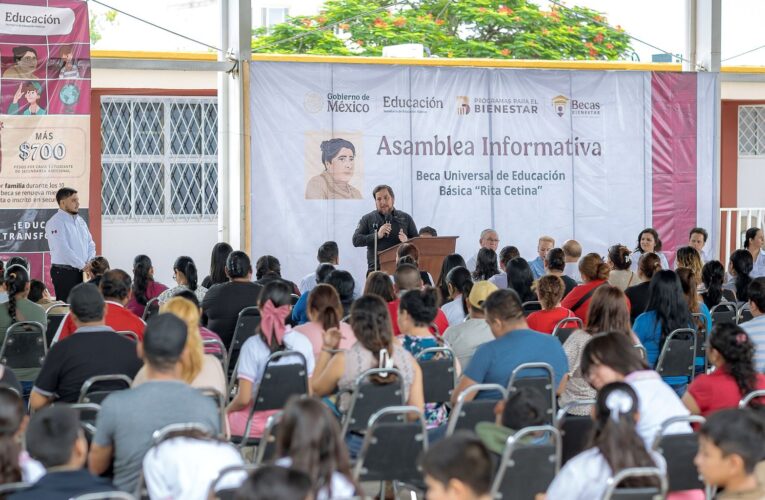 Garantiza Beca “Rita Cetina” cobertura y permanencia escolar en Tamaulipas