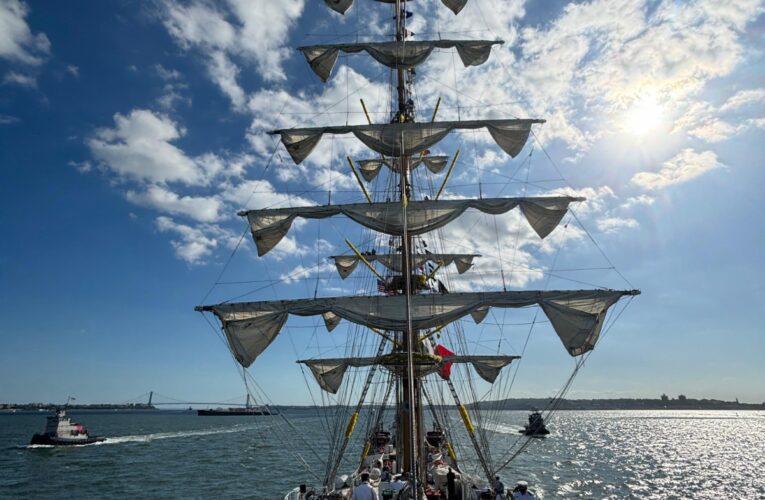 Buque Escuela “Cuauhtémoc” retorna a Nueva York tras haber concluido pruebas de aceptación en el mar, exitosamente