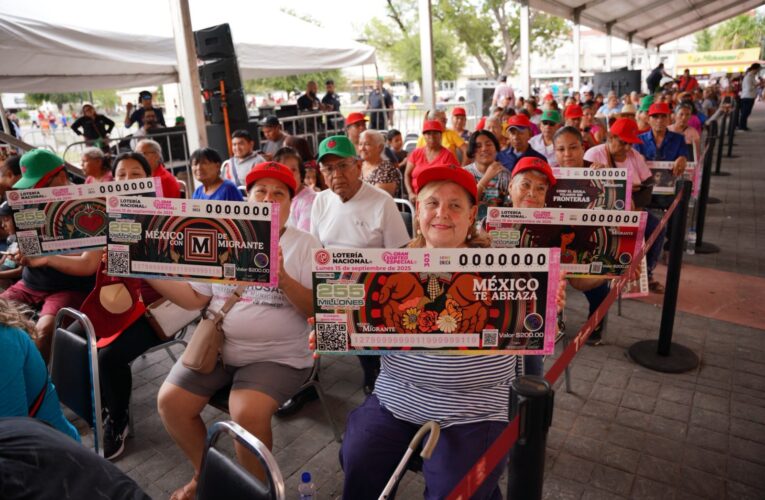 Presentan en Tamaulipas Gran Sorteo Especial “México con M de Migrante”