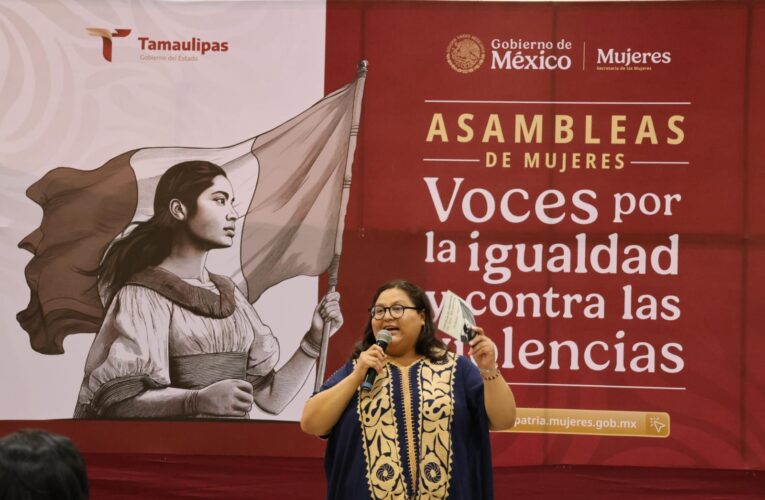 Visita Tamaulipas Citlalli Hernández y llama a construir un país sin violencia contra las mujeres