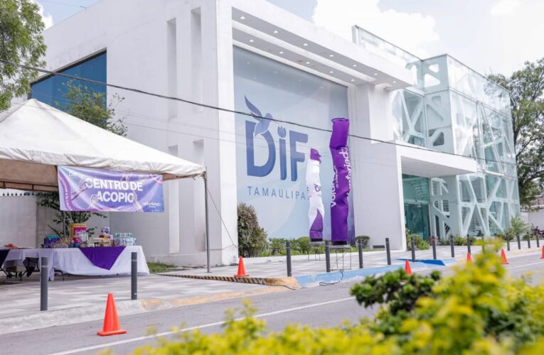 DIF Tamaulipas abre centro de acopio para apoyar a familias afectadas por inundaciones en Veracruz