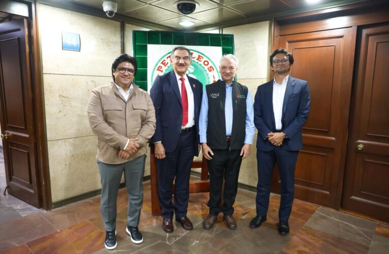 Revisan gobernador Américo Villarreal y director de Pemex proyectos estratégicos para Tamaulipas