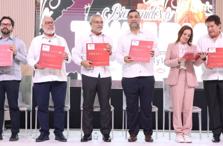 En representación del gobernador, Américo Villarreal Anaya, secretario de Obras Públicas inaugura Congreso Internacional de Infraestructura Turística