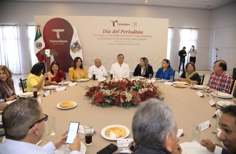 Imprescindible labor de las y los periodistas para un mejor Tamaulipas: Américo