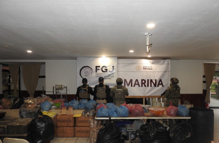 Marina en coordinación con la Fiscalía General de Justicia de Tamaulipas llevó a cabo aseguramiento de presunta marihuanaCiudad
