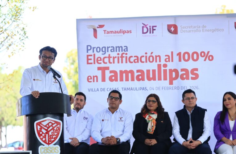Arranca el Programa de Electrificación al 100% en Tamaulipas