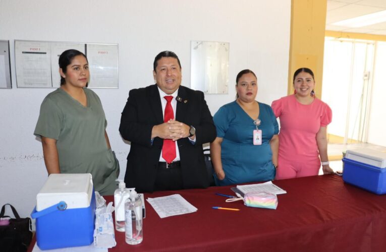 Instalan módulo de vacunación contra el sarampión en el Tec de Madero, se abre también a la población