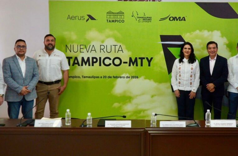 Despega Aerus nuevo vuelo Tampico-Monterrey: Sectur