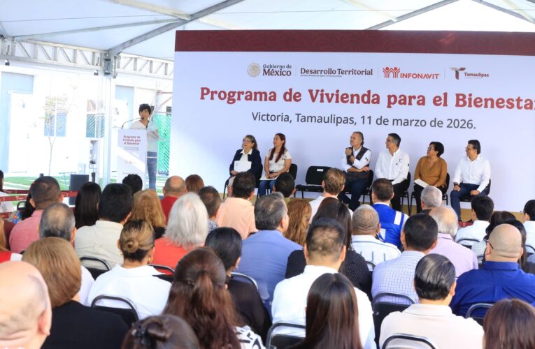 Desde la mañanera, Claudia Sheinbaum encabeza entrega de viviendas en Tamaulipas