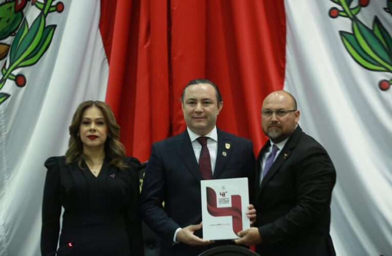 Recibe Congreso de Tamaulipas Cuarto Informe del gobernador Américo Villarreal