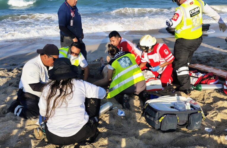 Se ahoga persona en playa a la altura de Velamar; cuerpos de auxilio intentaron reanimarla