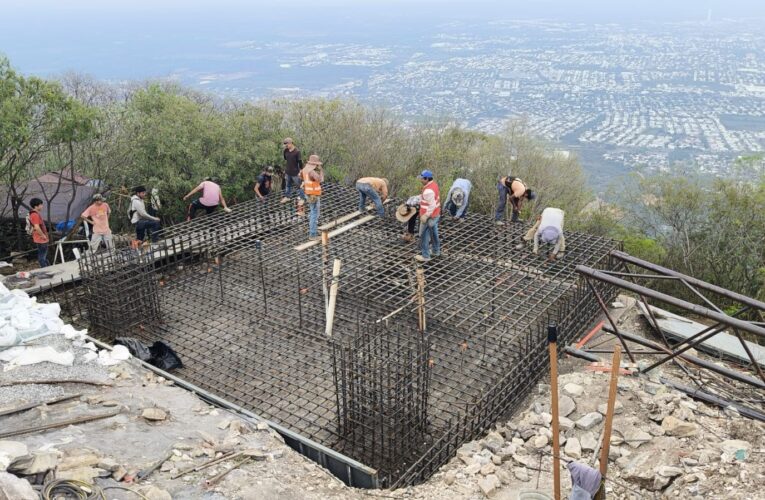Avanza construcción de asta bandera monumental en Ciudad Victoria