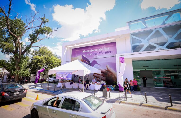 DIF Tamaulipas abre centro de acopio para apoyar a familias afectadas por los sismos en Venezuela