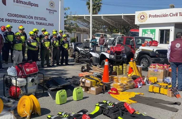 Fortalece Protección Civil Tamaulipas capacidad de respuesta con la incorporación de equipo para rescates acuáticos y terrestres