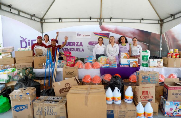 Recolecta DIF Tamaulipas cerca de 15 toneladas de ayuda para familias afectadas por los sismos en Venezuela