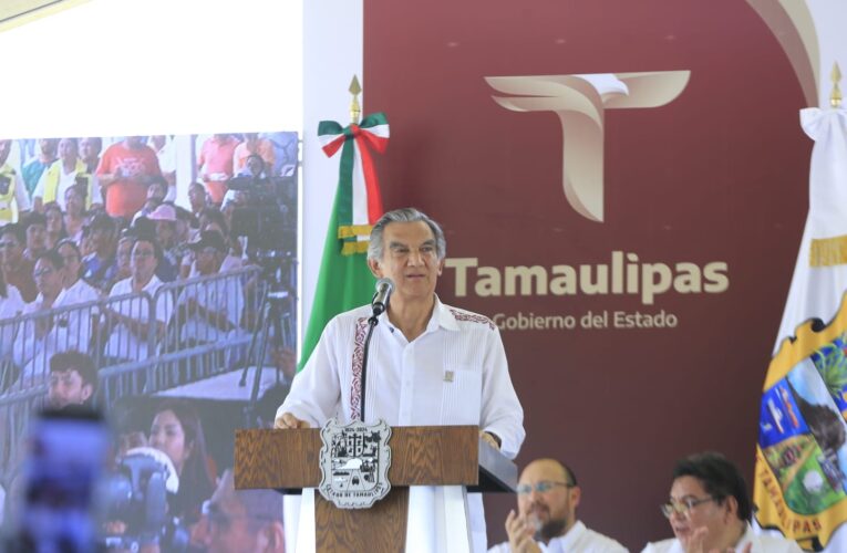 Gobernador Américo Villarreal refrenda compromiso con la justicia y el bienestar en El Mante