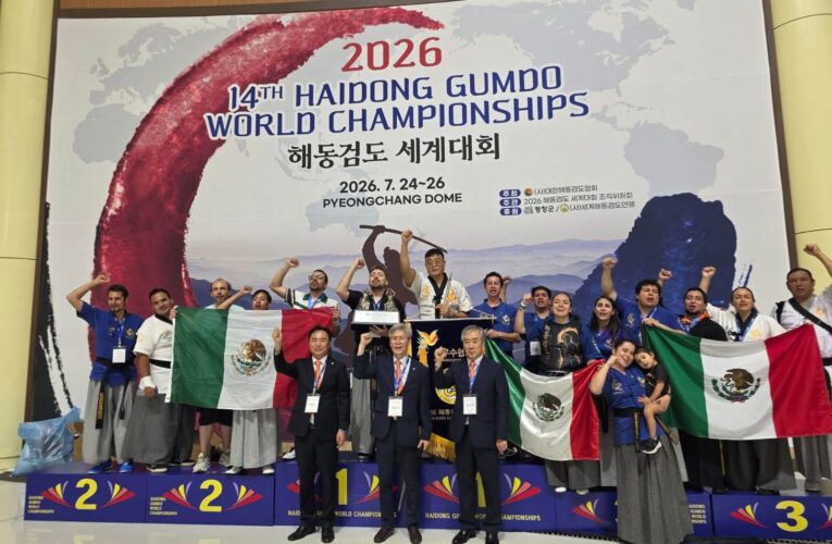 Ocho tamaulipecos hacen historia con México en Corea del Sur; conquistan el primer título mundial de Haidong Gumdo