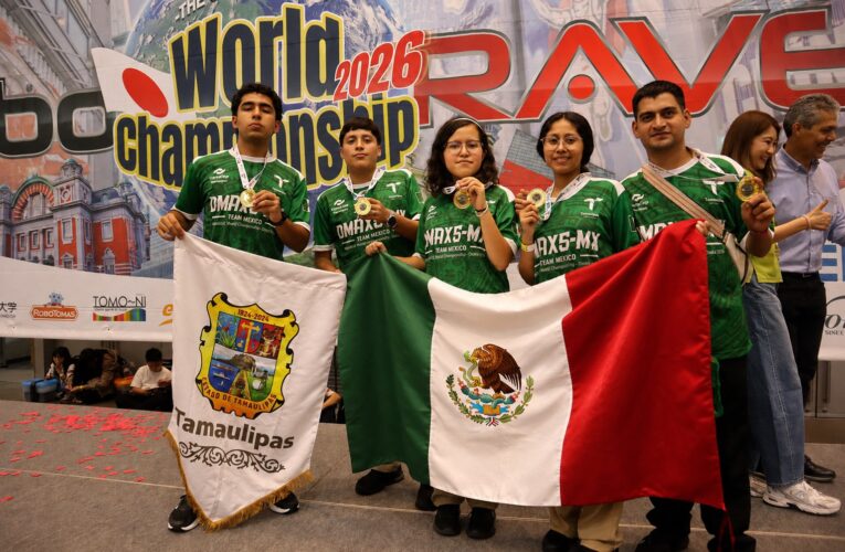 Conquistan estudiantes de CONALEP Tamaulipas el segundo lugar del Campeonato Mundial de Robótica en Japón