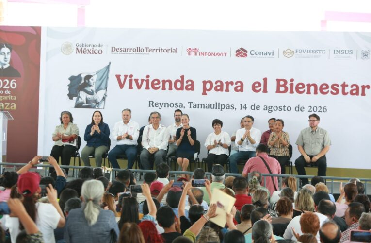 Inicia Claudia Sheinbaum gira por Tamaulipas con entrega de viviendas en Reynosa