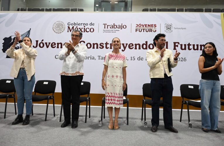 Se reúne Claudia Sheinbaum con jóvenes tamaulipecos: son el eje central del presente