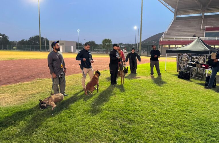 Obtienen binomios K-9 de la Guardia Estatal primeros lugares de su especialidad en certificación canina