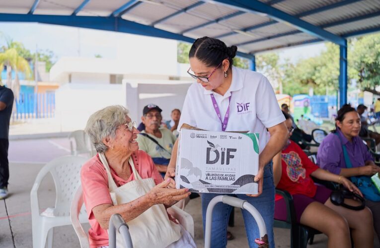 DIF Tamaulipas lleva apoyo alimentario a familias de atención prioritaria en los 43 municipios