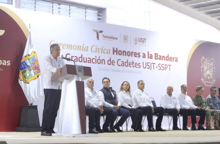 Anuncia Américo beca del 90% para que cadetes continúen estudios de Licenciatura en Seguridad Pública