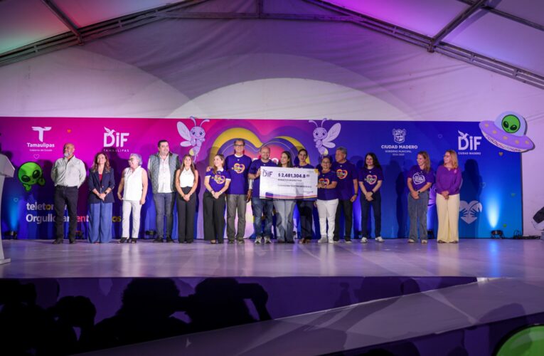 Contribuye DIF Tamaulipas a la meta del boteo Teletón 2026