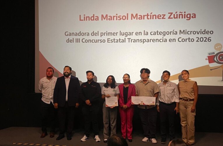 Gana alumna de Telebachillerato primer lugar en concurso de cortometraje “Transparencia en Corto 2026”