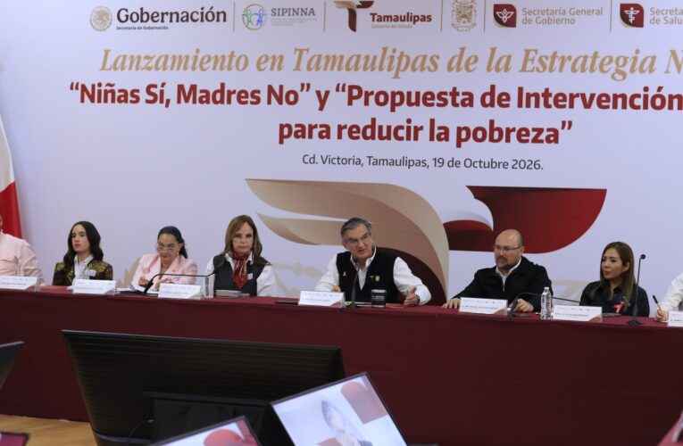 Lanzan en Tamaulipas estrategia para prevenir embarazo infantil y reducir pobreza